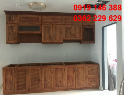 Tủ bếp gỗ tự nhiên DV2022